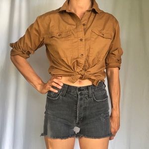SIWY high waisted cut off shorts - sz 25
